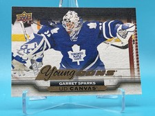 2015-16 Upper Deck UD Canvas Young Guns Garret Sparks #C228 Rookie RC