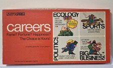 Gioco da tavolo vintage "CAREERS" fama, fortuna e felicità Parker 1971 completo usato