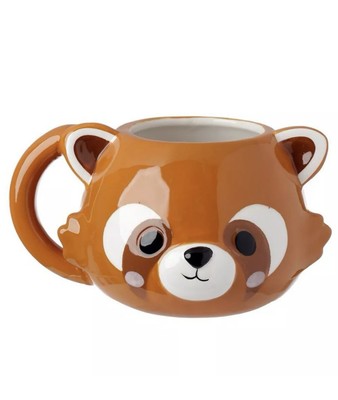 ADORAMALS ROTER PANDAKOPF KERAMIK GEFORMTE TASSE HAUSHALTSWAREN KÜCHE GESCHENK