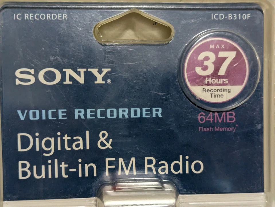 Sony IC Recorder ICD-B310F With Built In FM RADIO. NEW Sealed. Free Shipping. - Image 3 of 4