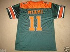 Miami Florida Hurricanes #11 Football Jersey Youth M 12-14 medium