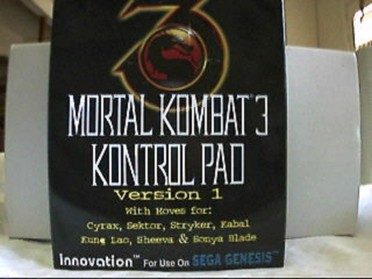 Sega Genesis Mortal Kombat 3 III Licensed Control Pad V1 New
