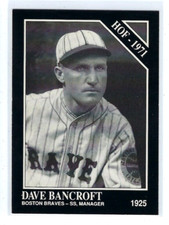 1991 Colon Collection TSN Baseball #17 - DAVE BANCROFT - Boston Braves - HOF