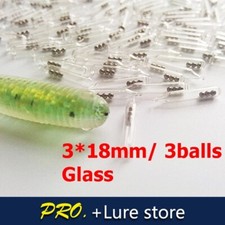 Fishing Rattles 50pcs Lure Glass Insert Tube Rattles Shake Attract Fly Tie Tying