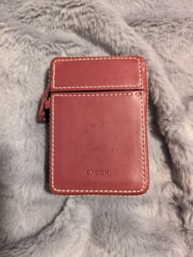 Leather Playing Cards Case Sacchi Leather Playing Cards Case If You Play Your Ca - Picture 3 of 7