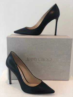 Jimmy Choo schwarze Leder Pumps Romy 100 - neu und ungetragen! - Gr. 38 - Bild 1 von 4