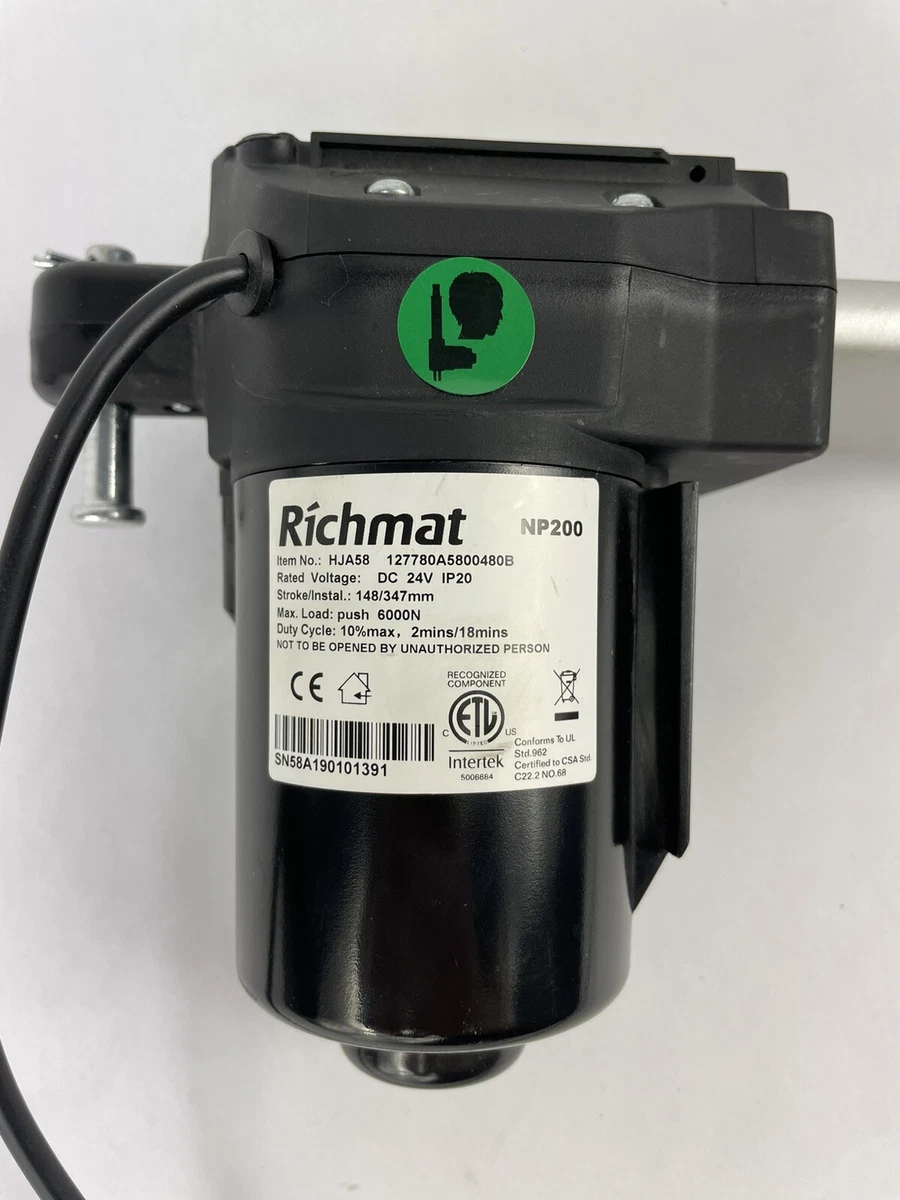 Richmat HJA58 Adjustable Bed Linear Actuator 110 330mm Stroke Push 6000N 114 306