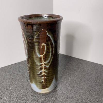 David & Becki Dahlstedt Stoneware Pottery Vase 7'' ~ Mountain View, Arkansas