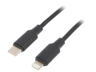 CC-USB2-CM8PM-1.5M Kabel USB 2.0 Apple Lightning-Stecker,USB C-Stecker 1m 36W GE
