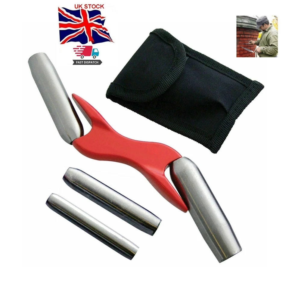 IMATRIX Brick Jointer 4 Size Interchangeable Sizes Bricklayer Pointing Tool With Pouch