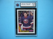 1987/88 O-PEE-CHEE NHL HOCKEY CARD #119 KELLY HRUDEY KSA 9.5 NEAR GEM MINT OPC