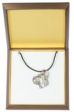 Great Dane I - Dog necklace in gift box, silver-plated locket for dog fan, strik