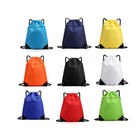 Women Mens Drawstring Backpack Bag Gym Sports Sack Portable Shoe Balls Bags