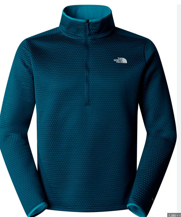 Women's The North Face Dot Knit Thermal 1/2 Zip Coat Jacket 