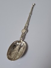 Antique Silver Preserve Spoon Birmingham 1901 Levi Salaman 16.7g