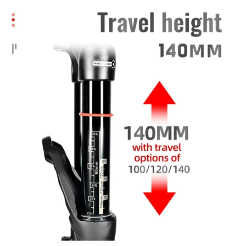 Youth Kids Bike Suspension Fork 20 24 inch 100 120 140mm Shoulder Lock Bike Fork - Image 3 of 4