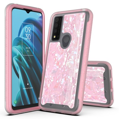 For TCL 30 XE 5G Hybrid Graphic Design Pattern Hard Back Panel Case