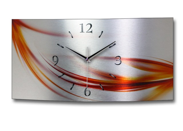 kreative feder wanduhr