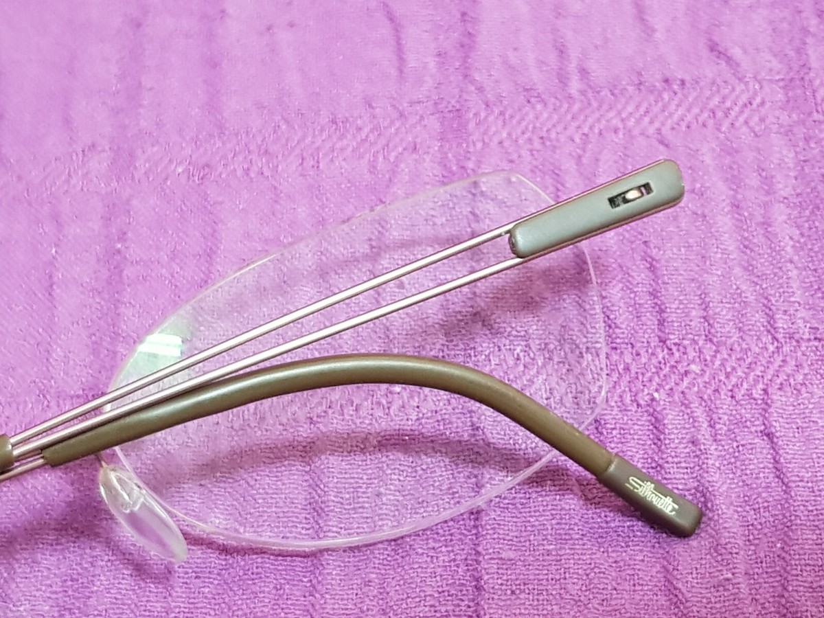 Lunettes De Vue Silhouette 7661 - Monture Titane Sans Branche Visible (rimless) - Or - Branches 140mm - Occasion