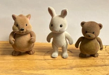 Trio Of Vintage Calico Critters