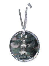 Russian Toy, Russkiy Toy, Russian Terrier, Moscow Toy Terrier - crystal bauble w