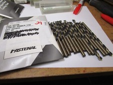 7/32" Hi-Molybdenum Steel 135  Split Pt Black  Gold Finish Jobber Drill QTY 15