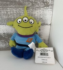 New Toy Story Alien Mini Bean Bag 7" Beanie Plush the Disney Store 1995