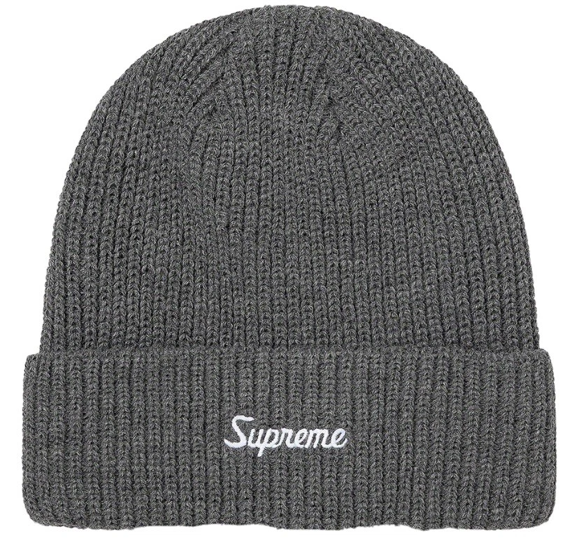 Loose Gauge Beanie Supreme Charcoal FW20 IN HAND (READY TO SHIP)