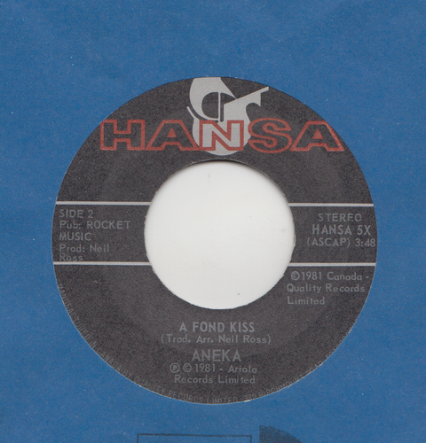45 RPM- 7'' - ANEKA / JAPANESE BOY - A FOND KISS - Picture 2 of 2