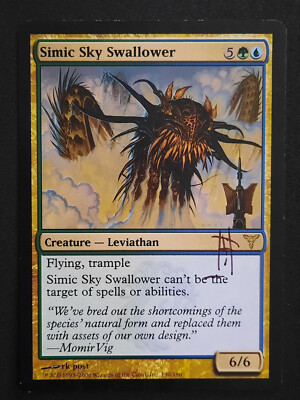 Artist Rk Post MTG Simic Sky Swallowe r-Artist Signed ( rk post) - Dissension Rare ...