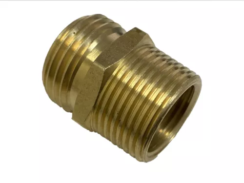 4 Stück Messing Gartenschlauchverschraubung Außen GHTx1/2 Innen NPT auf 3/4 Außengewinde Adapter - Bild 4 von 7