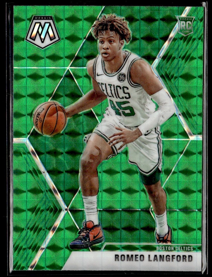 2019-20 Panini Mosaic Green Romeo Langford Rookie Boston Celtics #233