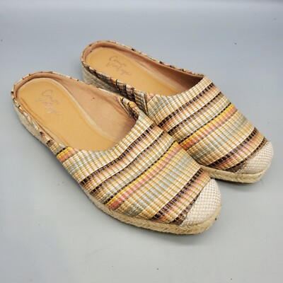 Crown Vintage Womens Lonari Tan Espadrilles Size 8.5