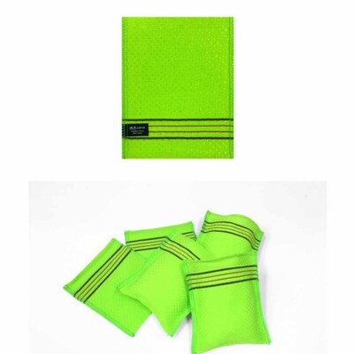 Gant De Gommage Coréen Songwol En Viscose - Lot De 5 - Jaune - Neuf