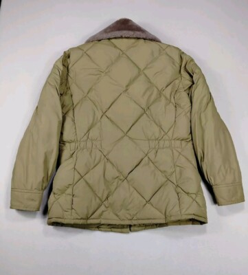 Tempco Puffer Jacket Men's 42 Beige Goose Down Insulated Cabincore