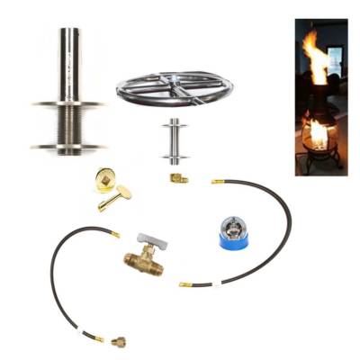 Convert Wood Burning Chiminea to Nat Gas w/ Your Choice of Lifetime Warr Burner