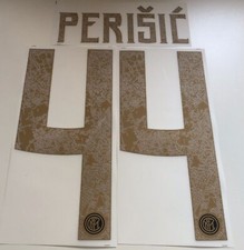 KIT PERSONALIZZAZIONE NOME NUMERO MAGLIA CALCIO INTER  18/19 GOLD 44 PERISIC