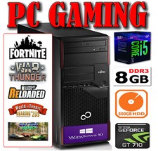 Pc Computer Da Gioco Gaming Quad Core i5-3330S Ram 8Gb HDD 500 Nvidia GT710 2Gb