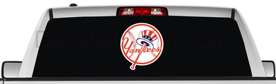 Rear window graphic view thru decal sticker, pickup truck SUV Van SP118