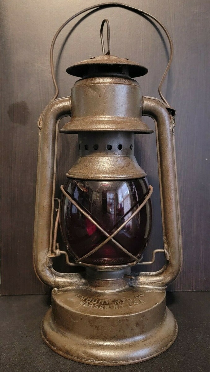 RARE EMBURY MFG CO. RAILROAD LANTERN NO. 150 LITTLE SUPREME RARE EMBURY MFG CO. RAILROAD LANTERN NO. 150 LITTLE SUPREME