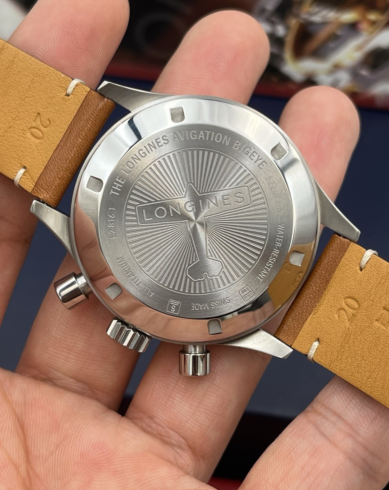 Longines Avigation Bigeye Automatic Titanium, Blu… - image 5