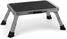 Taburete plegable con escal n, taburete ajustable con plataforma antideslizante