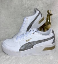 Zapatillas Mujer PUMA Cuña Skye Cadet Blanco/Dorado Talla 8.5