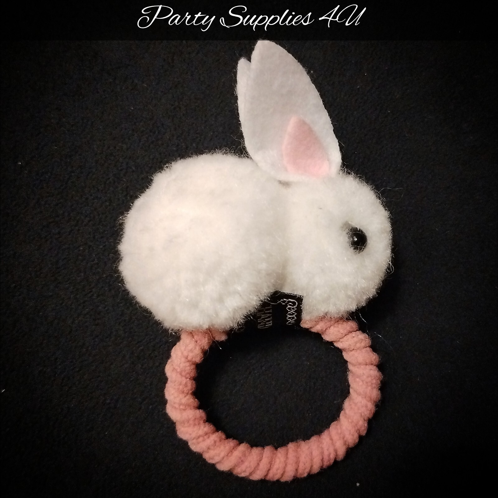 PONY Carino coniglietto capelli bobble bianco borsa festa riempimento calze regalo ragazza fasce coda di cavallo