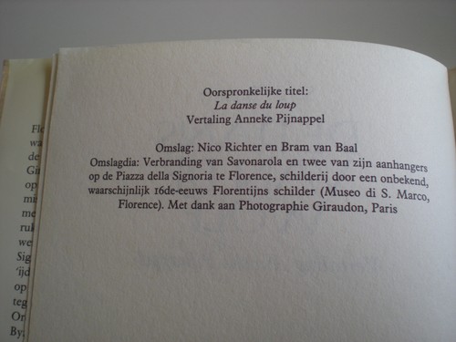 Book 1982: Serge Bramly De Dans Van de Wolf Roman softcover in Dutch Language - Picture 8 of 8