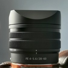 Metal Square Lens Hood w/ Metal Cap for Sony FE 28-60mm f/4-5.6 SEL2860