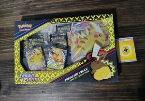 pokemon trading card games crown zenith special collection pikachu vmax Amazon.com: Pokemon TCG: Crown Zenith Special Collection main image 0