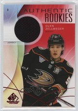 2024-25 Upper Deck SP Game Used Authentic Rookies Red Jersey Olen Zellweger 1kf6