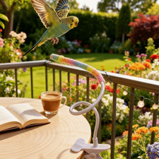 Support de perchoir à oiseaux de bureau pliable perroquet support d'entraînement divertissement pour oiseaux