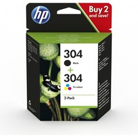 Hp 3JB05AE 304 Original Druckerpatronen Multipack Schwarz Cyan Magenta Gelb